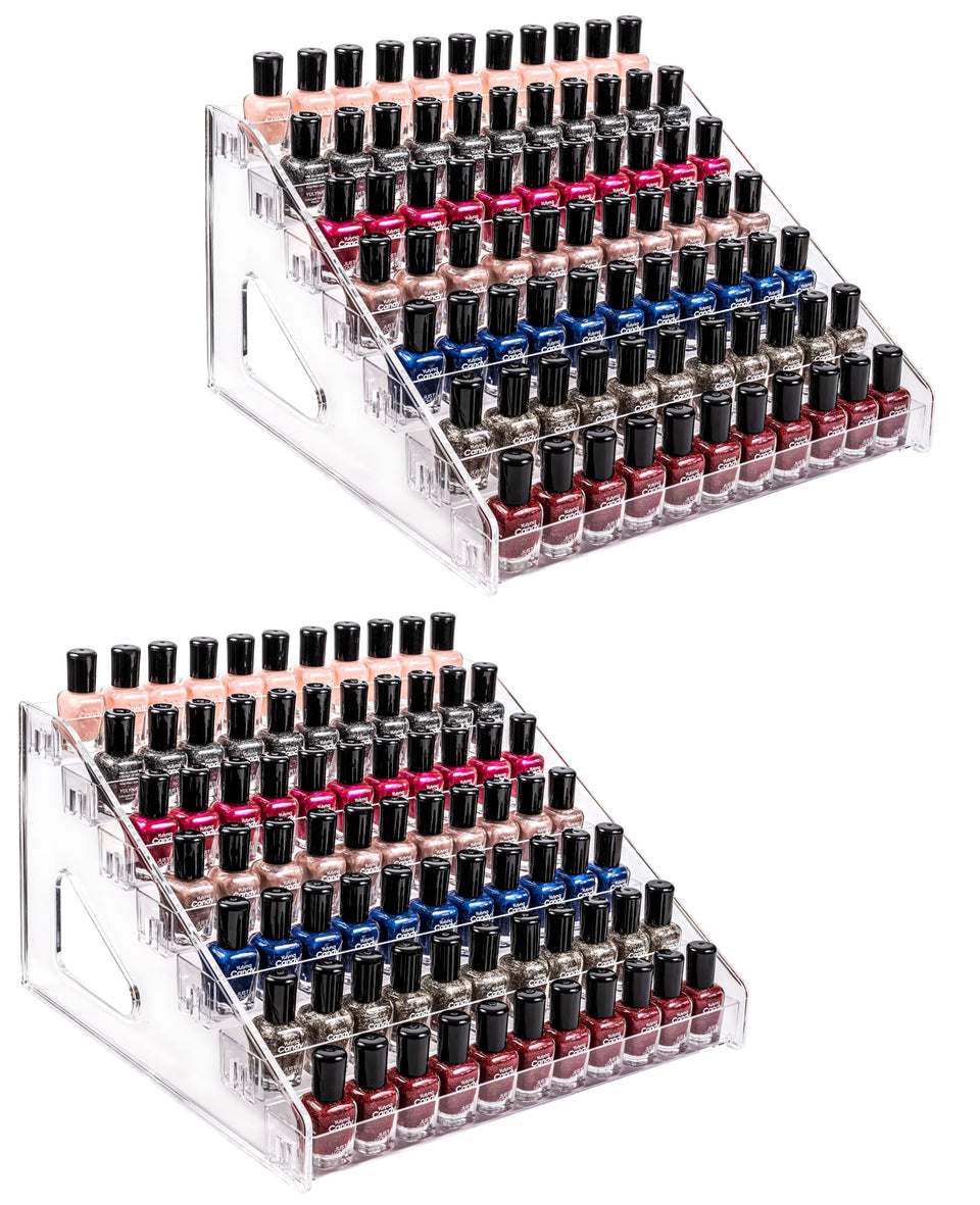 Pero Pero Nail Polish Organizer 7-tier top view showing organized polish display