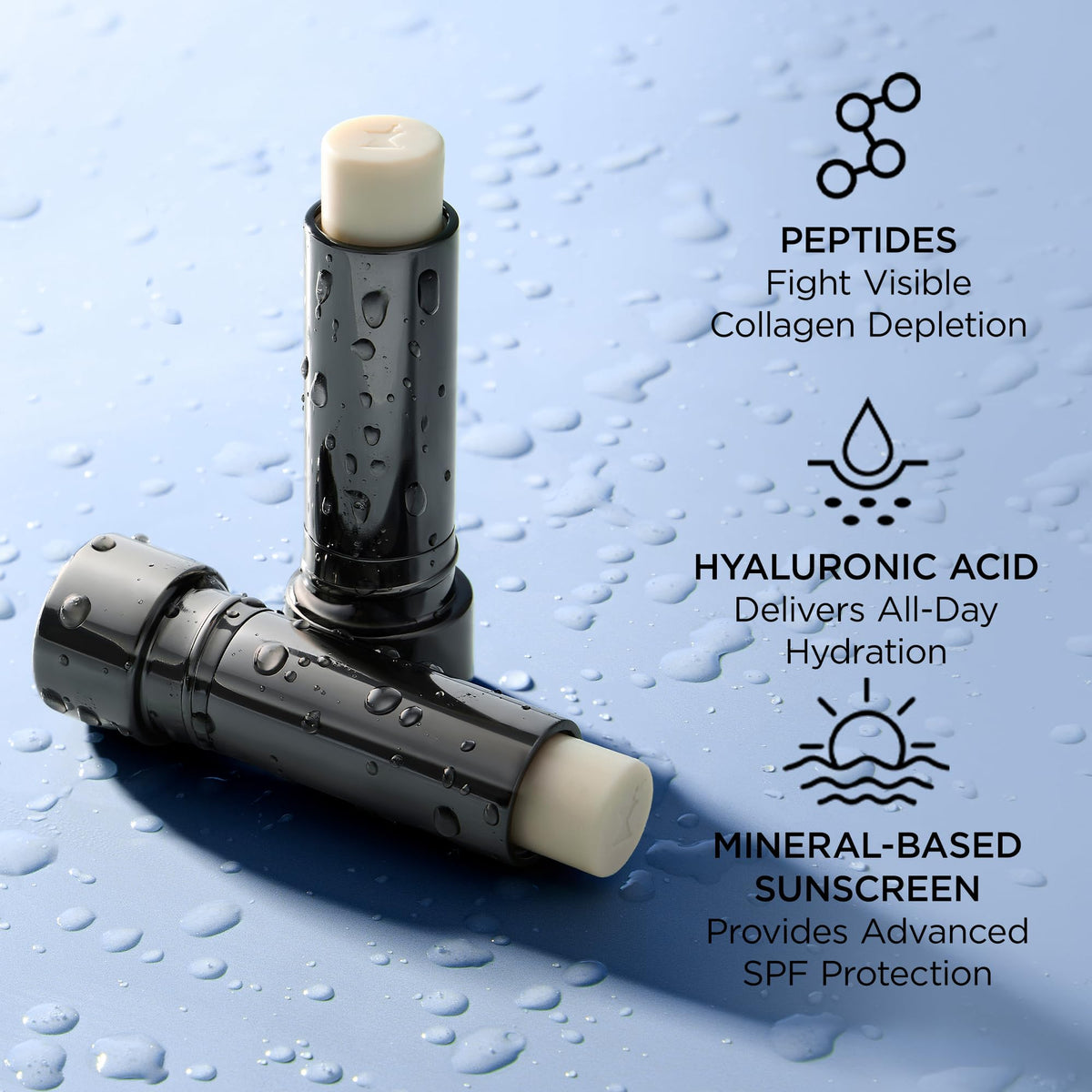 Perricone MD packaging conveys premium lip care with SPF inclusion.