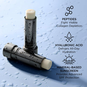 Perricone MD packaging conveys premium lip care with SPF inclusion.