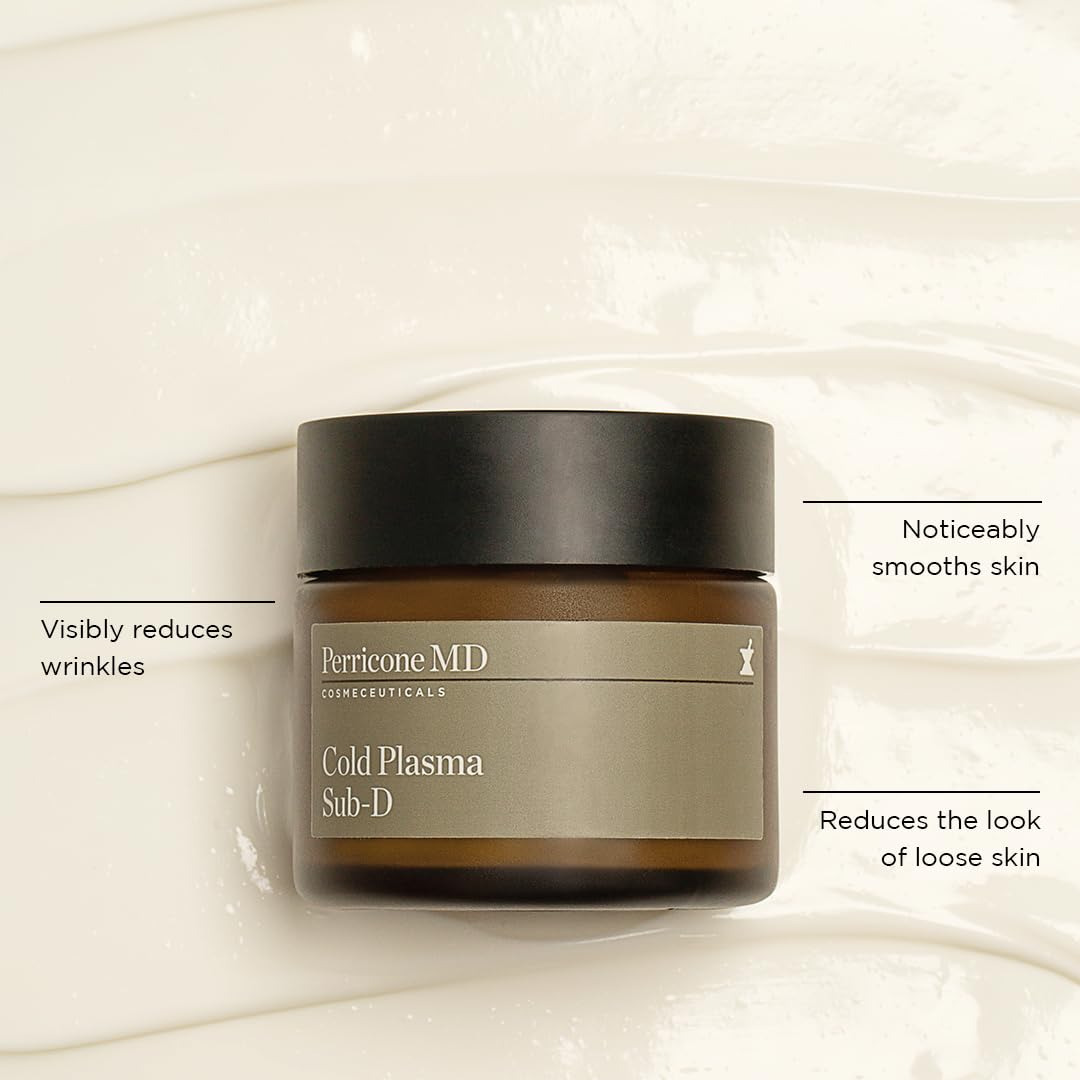 Neck and chin area portrait featuring Perricone MD Sub D product usage.