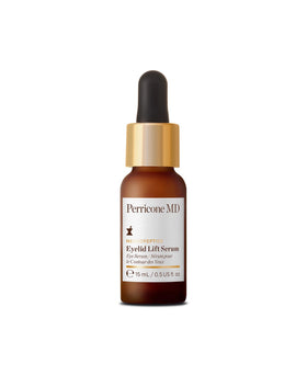 Perricone MD Neuropeptide Eyelid Lift Serum bottle shown for premium eye care.