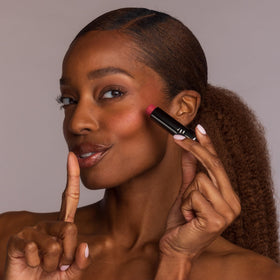 Perricone MD No Makeup Blush Balm highlights Vitamin C Ester and ceramides benefits.