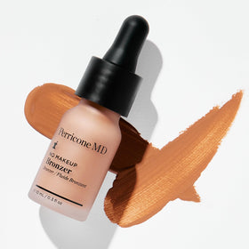 Perricone MD No Makeup Bronzer blended to create natural warmth on the cheeks.