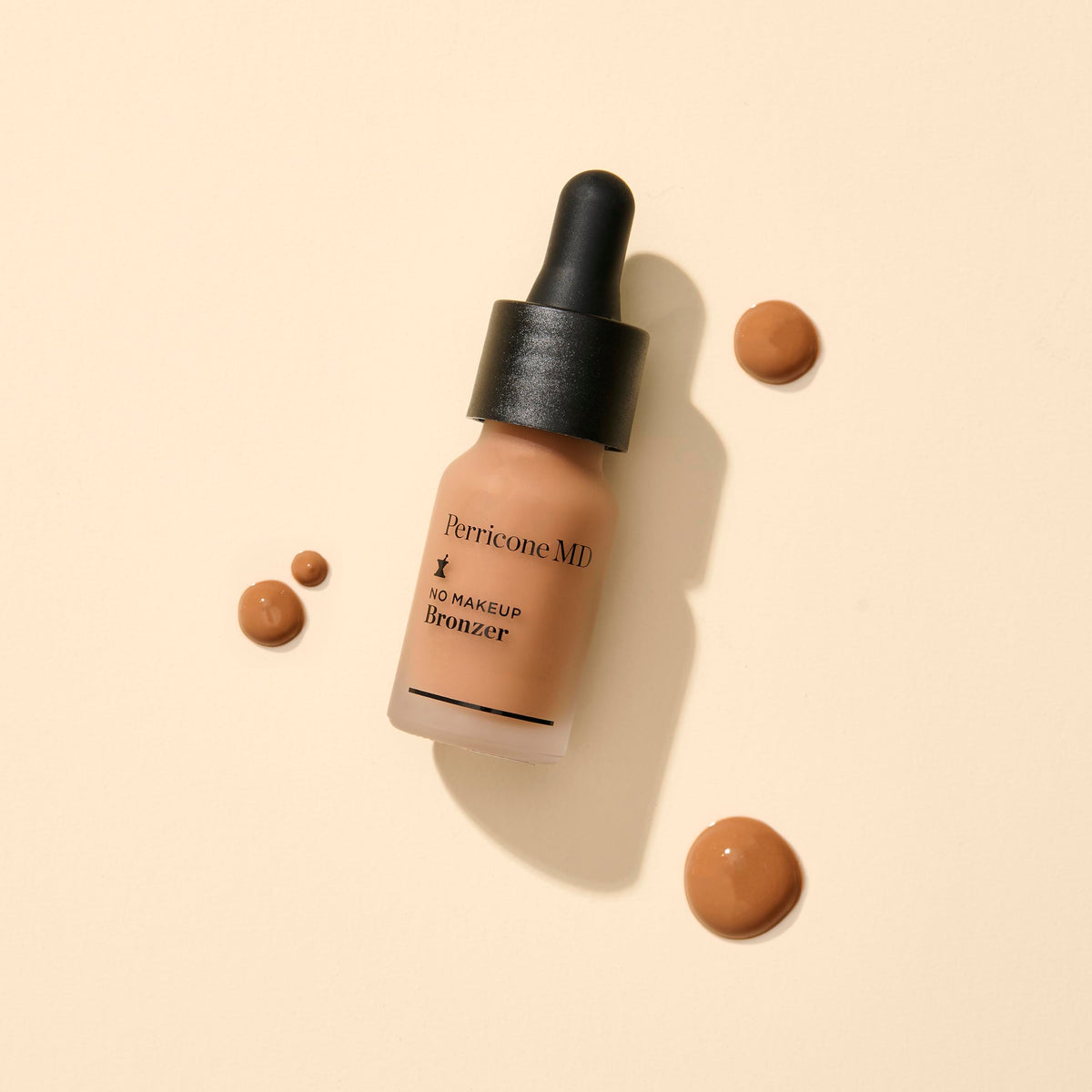 Perricone MD No Makeup Bronzer swirled onto skin as a sheer veil.
