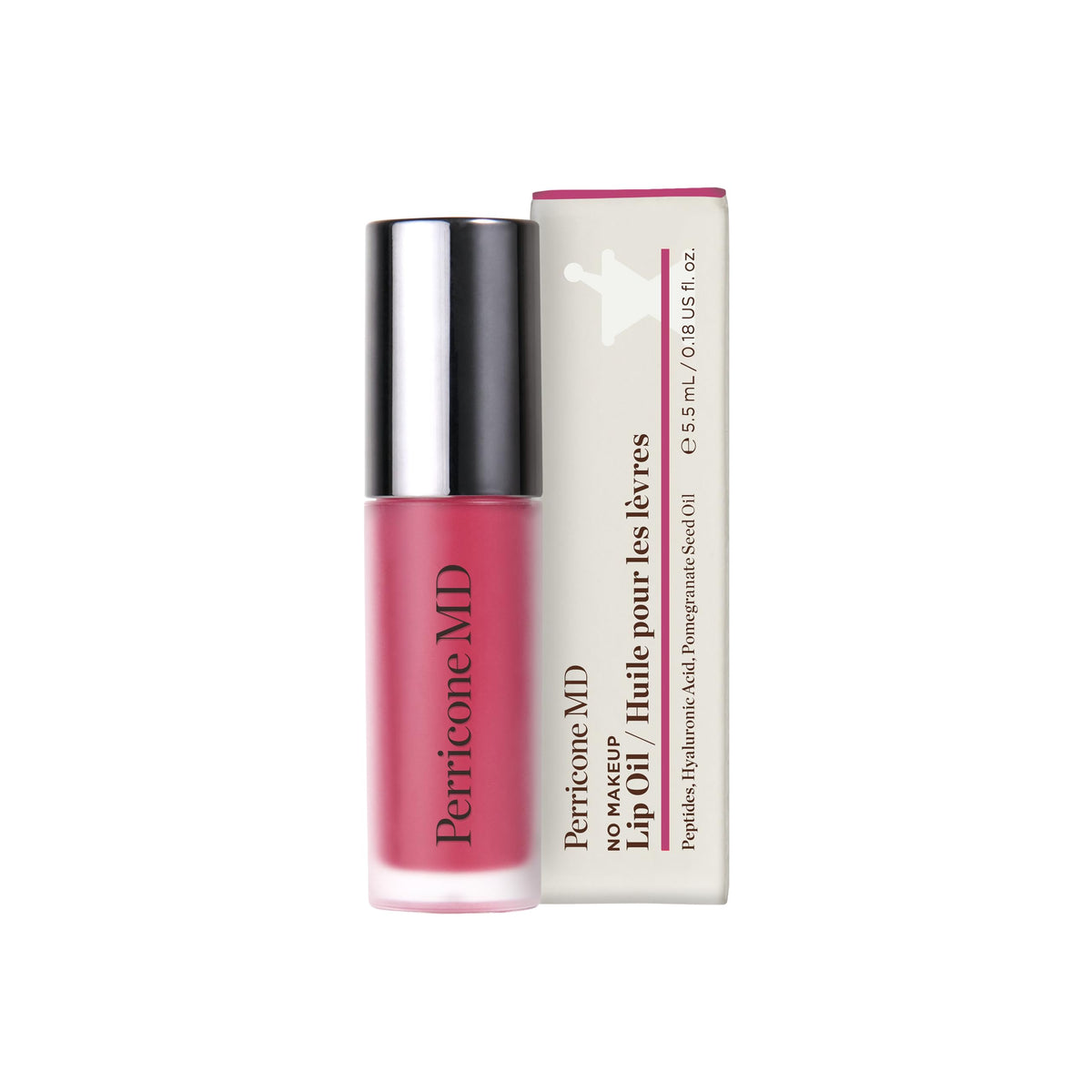 Perricone MD lip oil texture close-up showing glossy finish for day wear