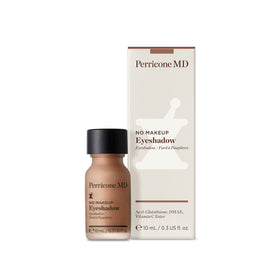 Perricone MD No Makeup Liquid Eyeshadow tube application shows smooth, matte finish for natural looks.