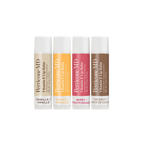 Perricone MD Vitamin E Lip Balm 4ct packaging provides long-lasting moisture