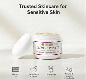 Perrin Naturals Creme Complete supports a simple daily moisturizing routine.