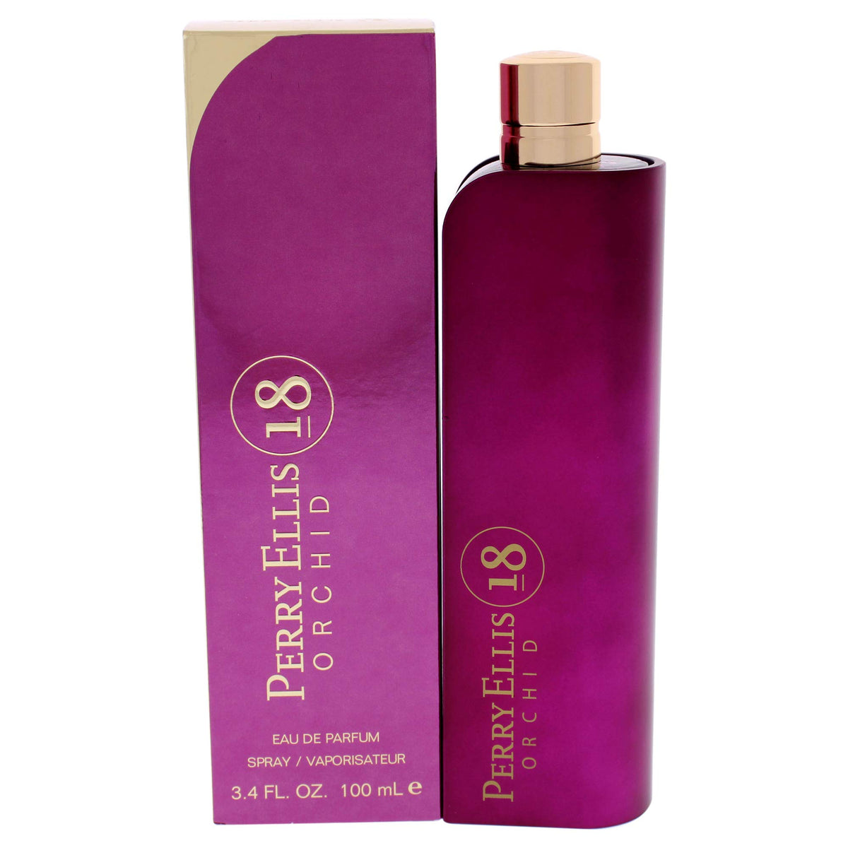 Perry Ellis 18 Orchid bottle front view for daywear and fresh confidence