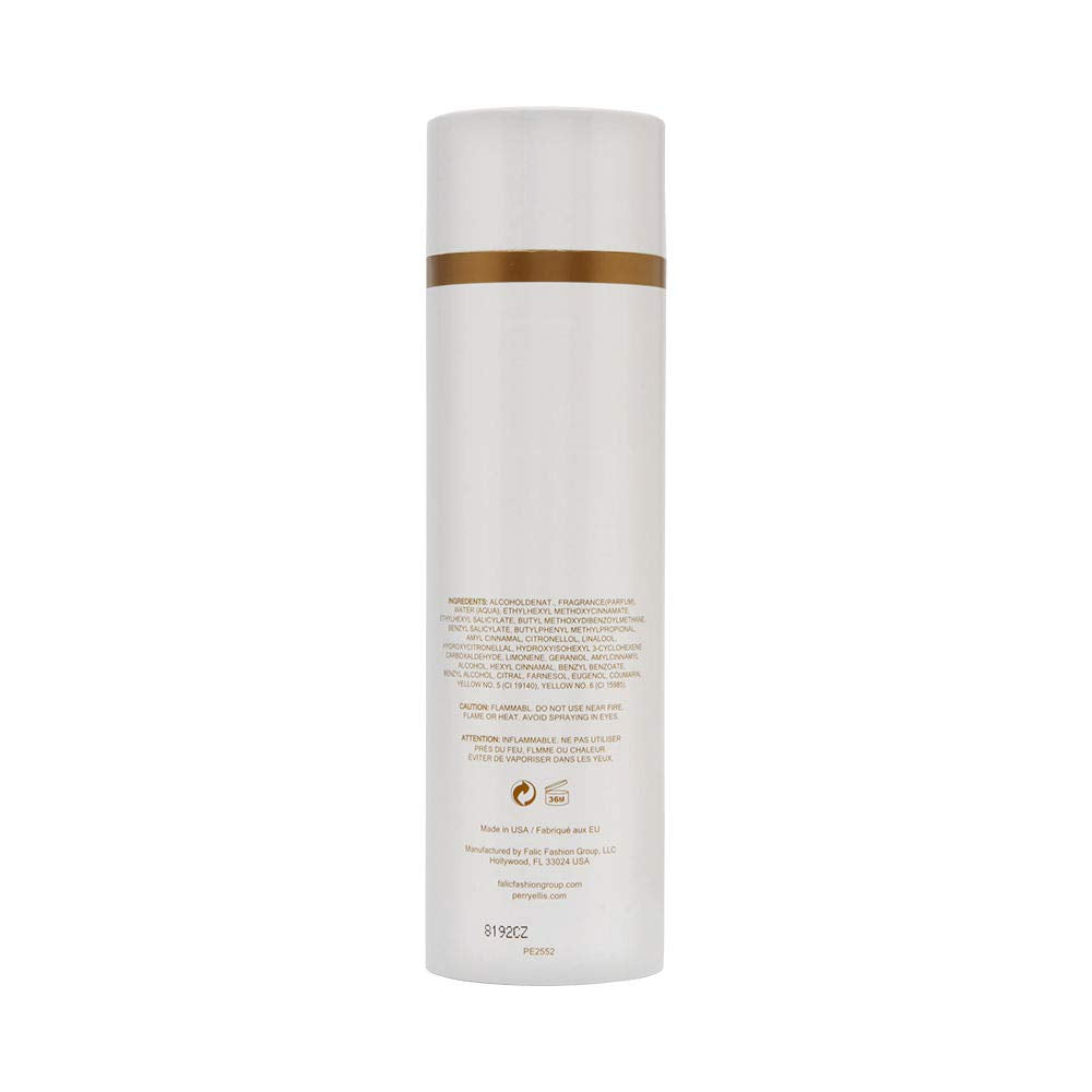 Perry Ellis 360 Degrees bottle back view, crisp and uplifting scent for everyday confidence