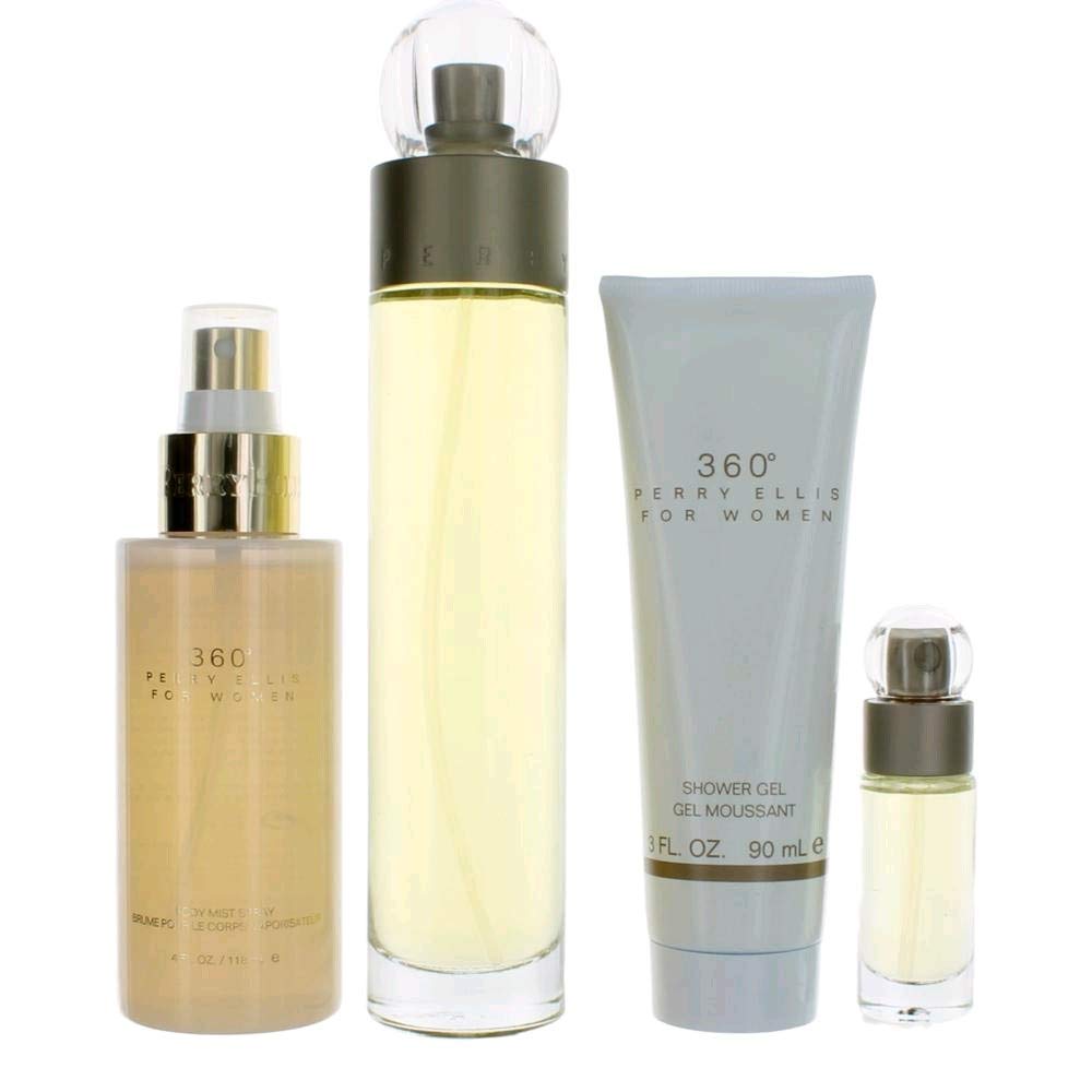 Perry Ellis 360 for Women gift-set bottle, delivering a fresh, versatile fragrance for daily wear