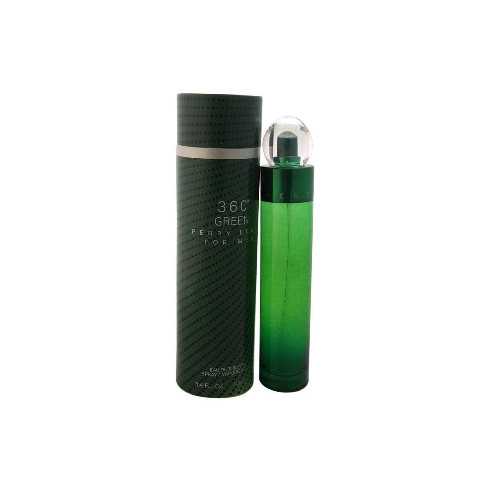 Perry Ellis 360 Green fragrance spray in action, signaling a lively, refreshing aroma.