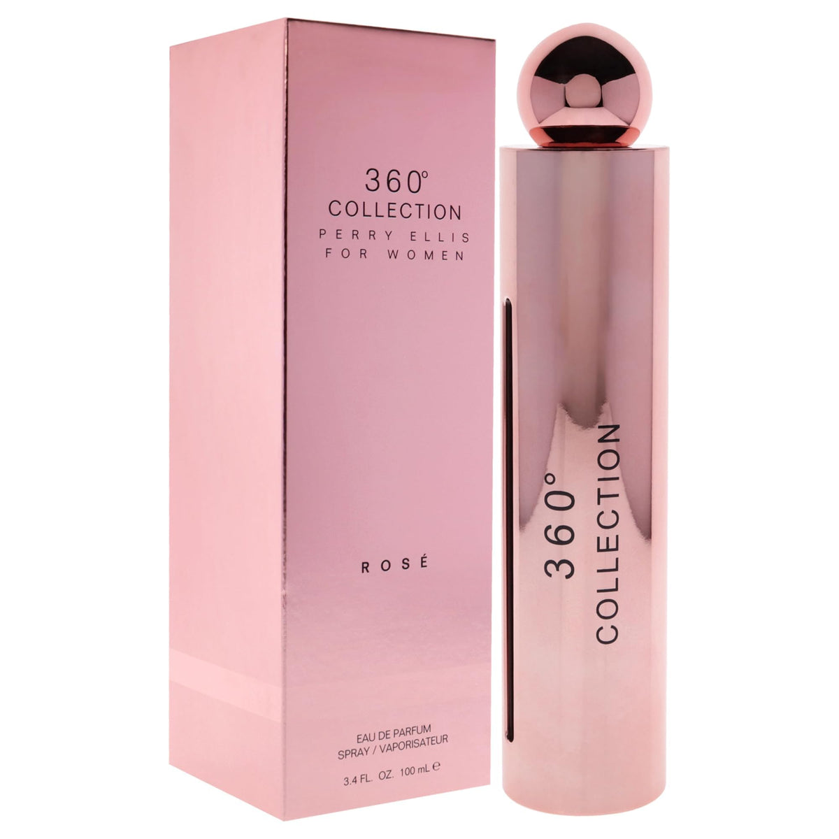 Perry Ellis 360 Rose packaging box, premium gifting presentation.