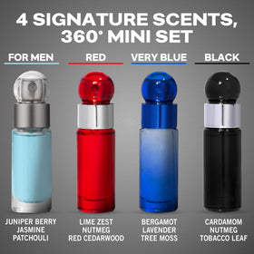 Perry Ellis 360° travel-size packaging for convenient gifting