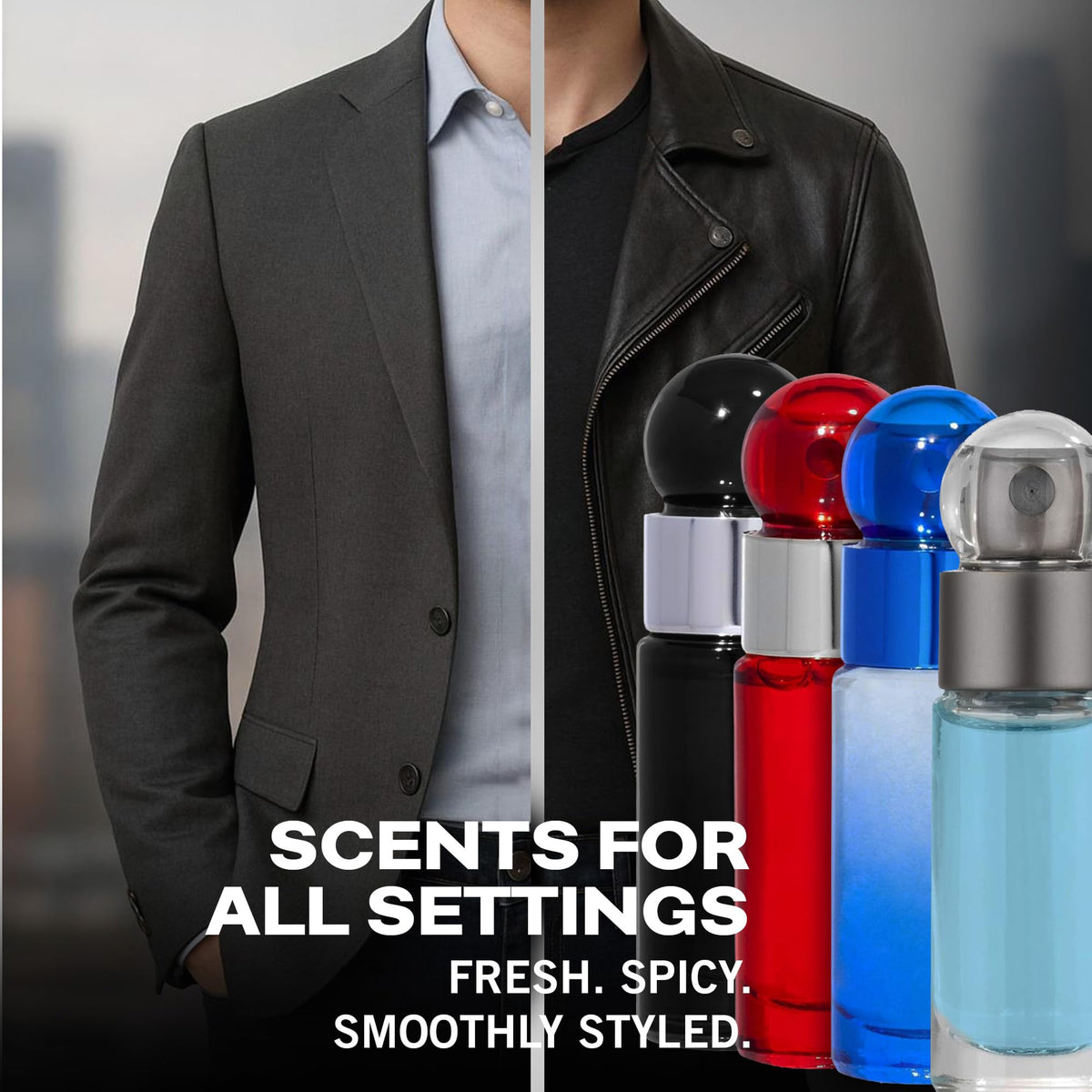 Perry Ellis 360° Very Blue bottle with fresh mint and floral hints