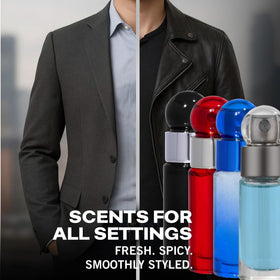 Perry Ellis 360° Very Blue bottle with fresh mint and floral hints