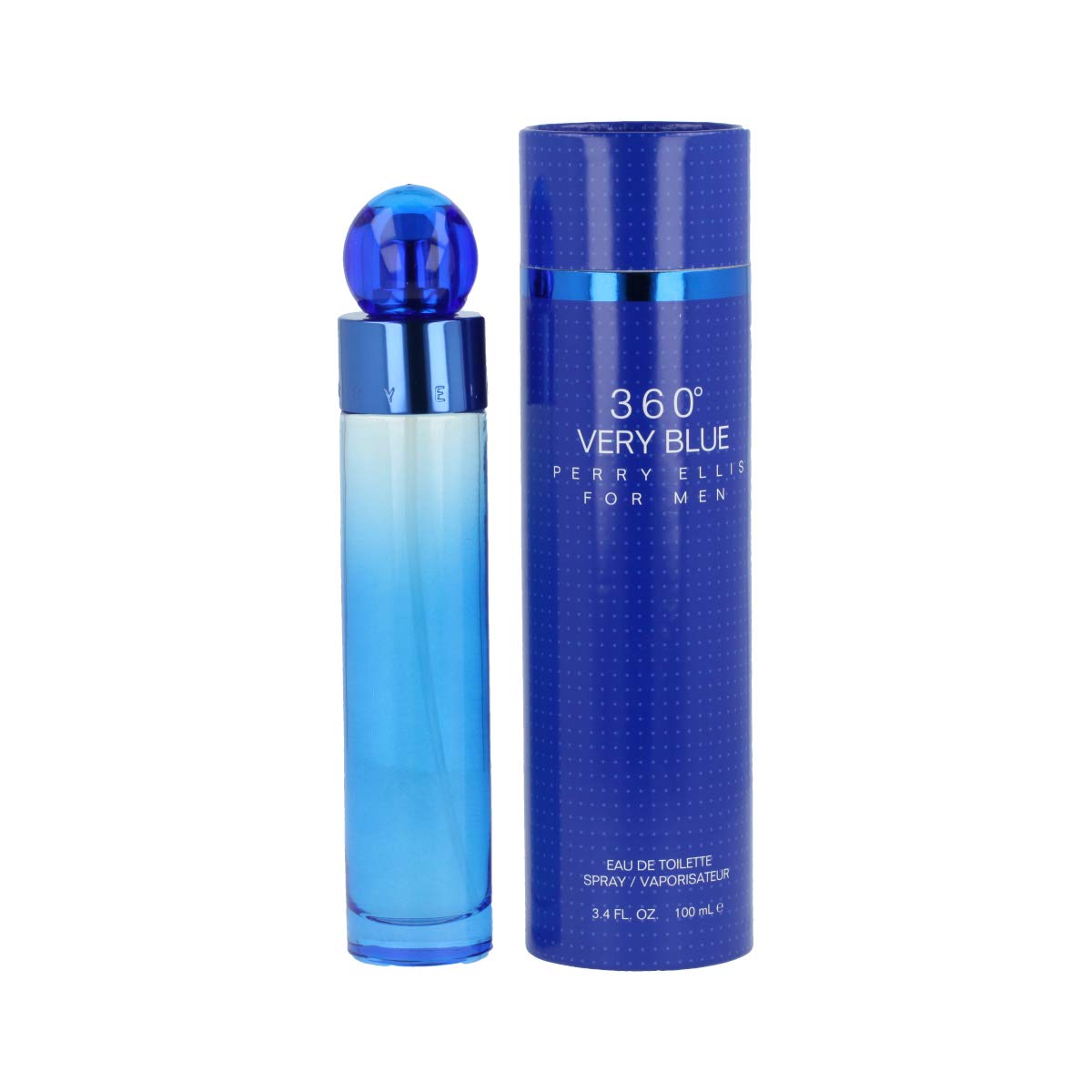 Perry Ellis 360 Very Blue EDT bottle displayed for everyday confidence.