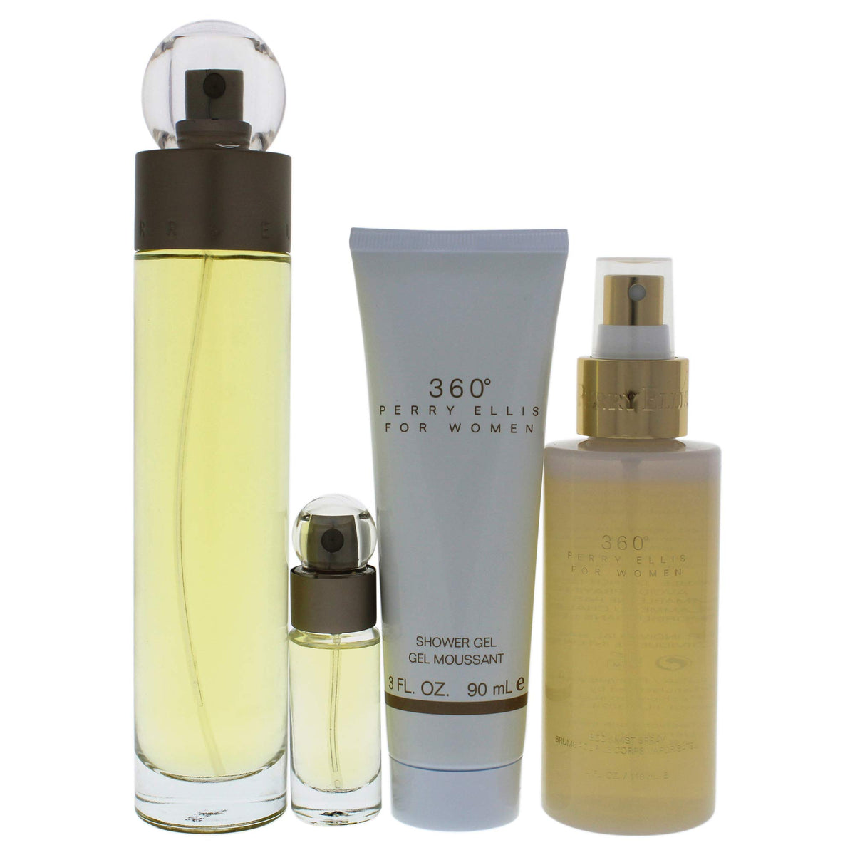 Perry Ellis 360 Women body mist bottle for light, lasting aroma.