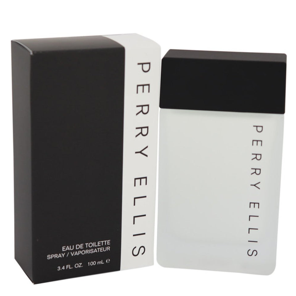 Perry Ellis for Men bottle close-up, showcasing a fresh, confident daytime fragrance.