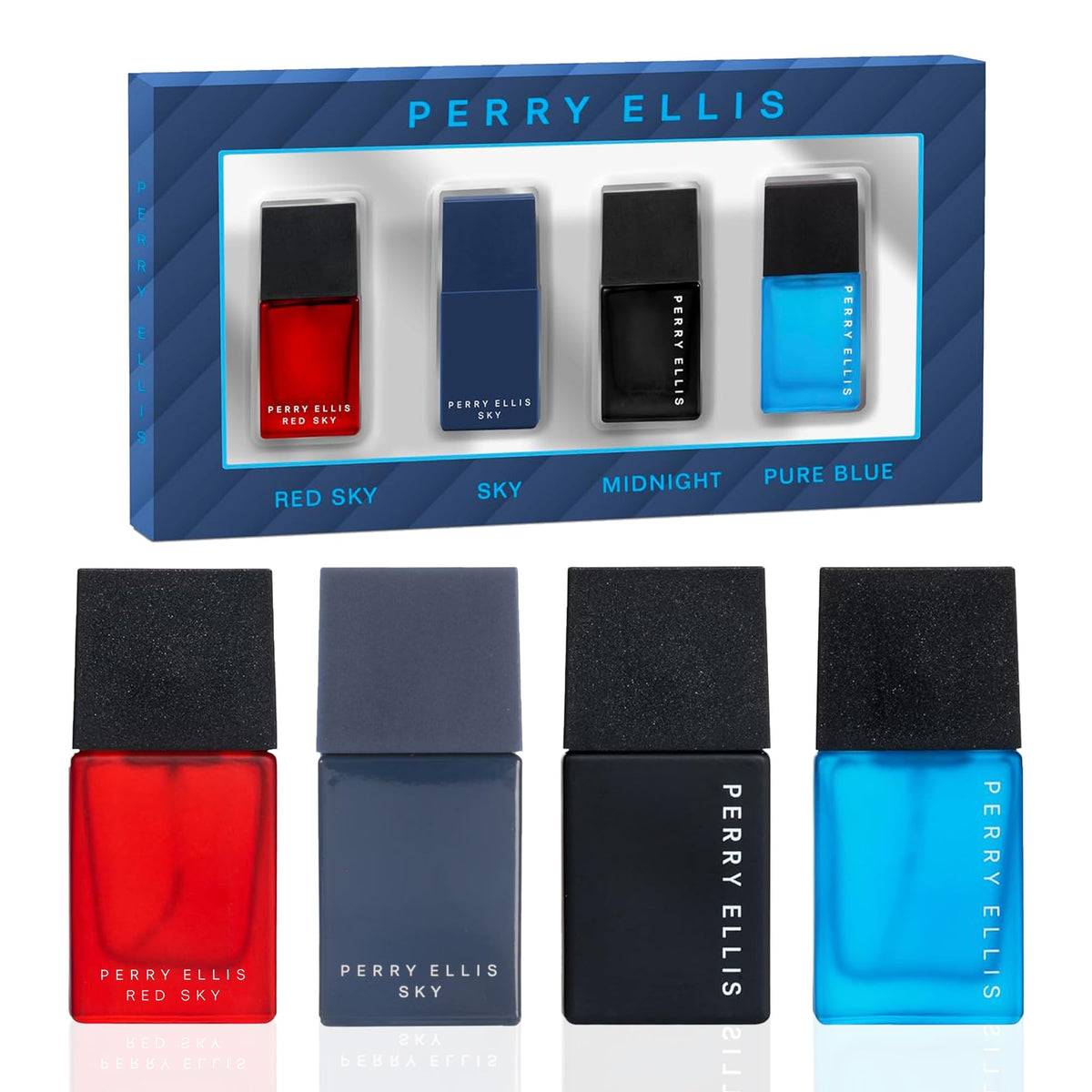 Perry Ellis Red Sky mini bottle for on-the-go freshness.
