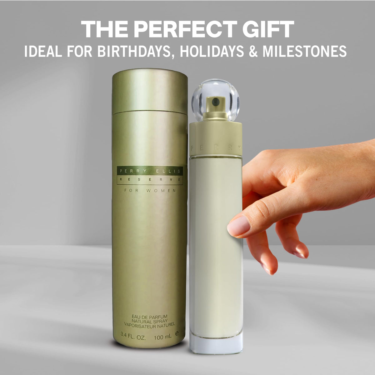 Perry Ellis Reserve applied on skin for all day delight.