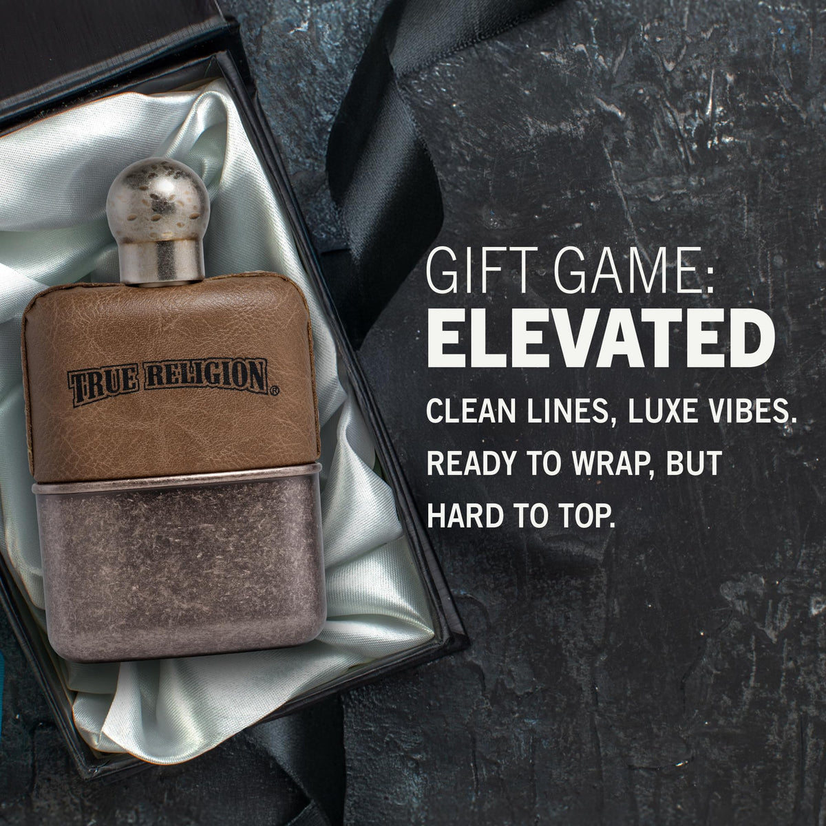 Perry Ellis True Religion Original Scent packaging and premium presentation.