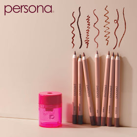 Detail of the PERSONA 90210 lip liner pencil tip for accurate lip shaping