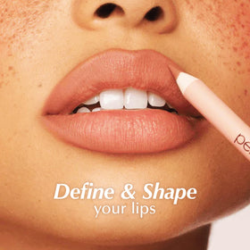 APPLICATION swatch of PERSONA Americano Lip Liner Pencil shows smooth color payoff.