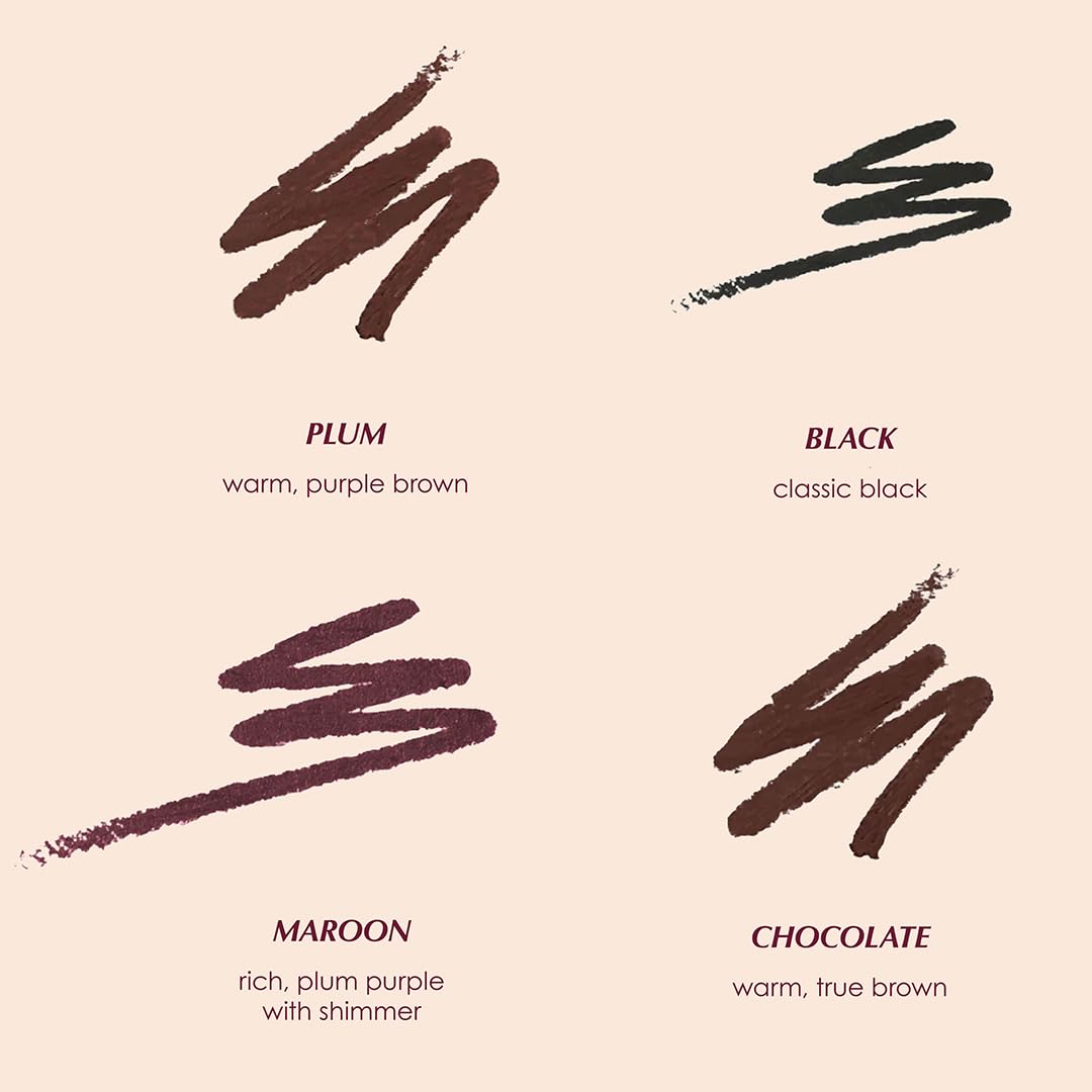 Persona Cosmetics Maroon shade close-up with shimmer for evening looks