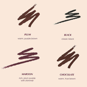 Persona Cosmetics Maroon shade close-up with shimmer for evening looks