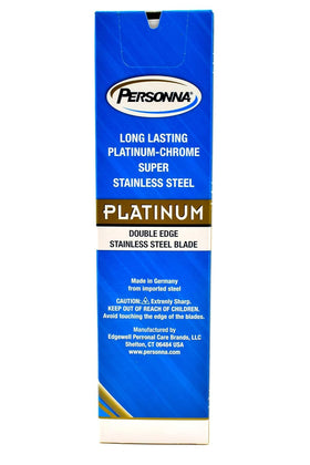 Personna Platinum blades 200-count tuck, convenient refills for daily safety razor.