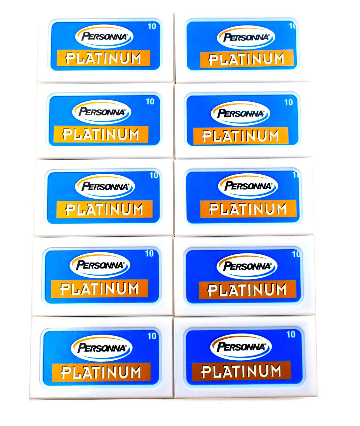 Personna Platinum Double Edge blades pack for long-lasting, cost-efficient shaves with a smooth, forgiving edge