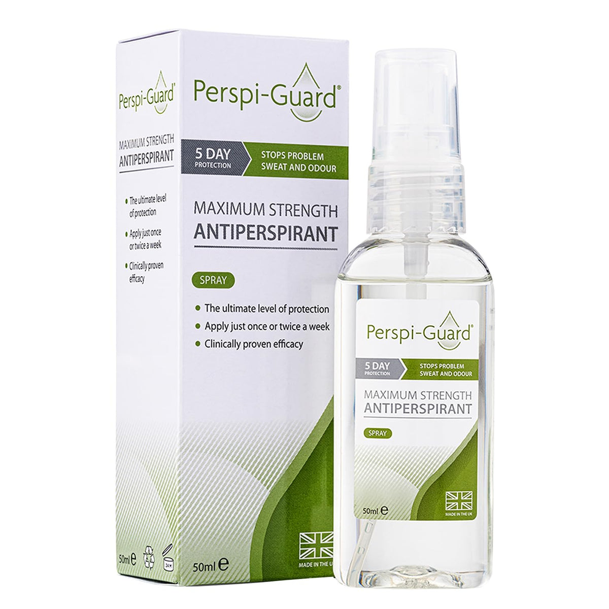 Perspiguard bottle 50ml compact for travel protection