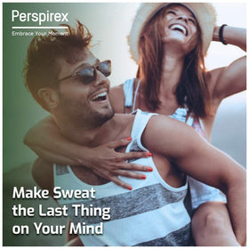 Perspirex Comfort clinical-protection label signals proven longevity against sweat and odour.