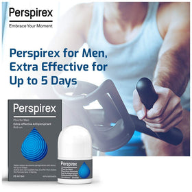 Perspirex Plus formula close-up highlights high-strength protection.