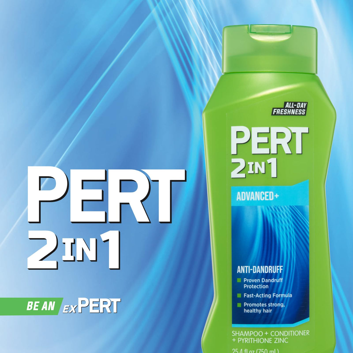 Pert Plus all-day freshness scent boosts confidence throughout the day.