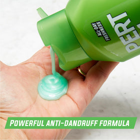 Pert Plus lightweight, non-greasy formula leaves hair fresh without residue.