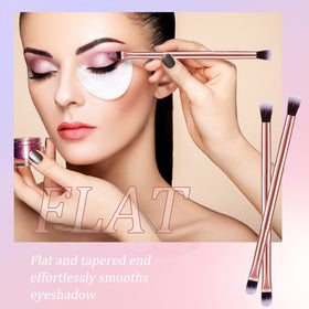 Dual-ended Perthlin eyeshadow brush design for efficient application
