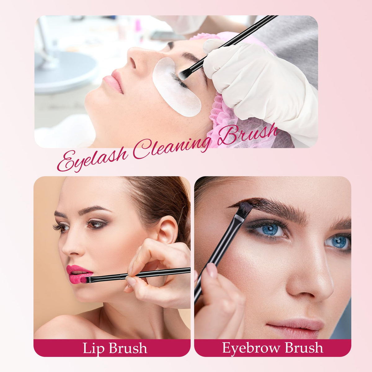 Perthlin versatile dual-ended tools work with eyeshadows, concealers, and foundations.
