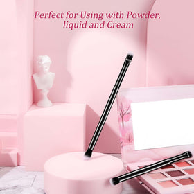 Perthlin round fluffy head blends blemishes for a seamless finish.