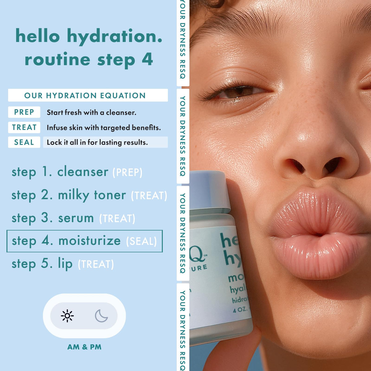Petal Fresh AM and PM use in daily routine