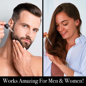 Pete & Pedro BOOST image demonstrates non-greasy formula for all hair types.