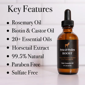 Pete & Pedro BOOST application to scalp demonstrates easy daily use.