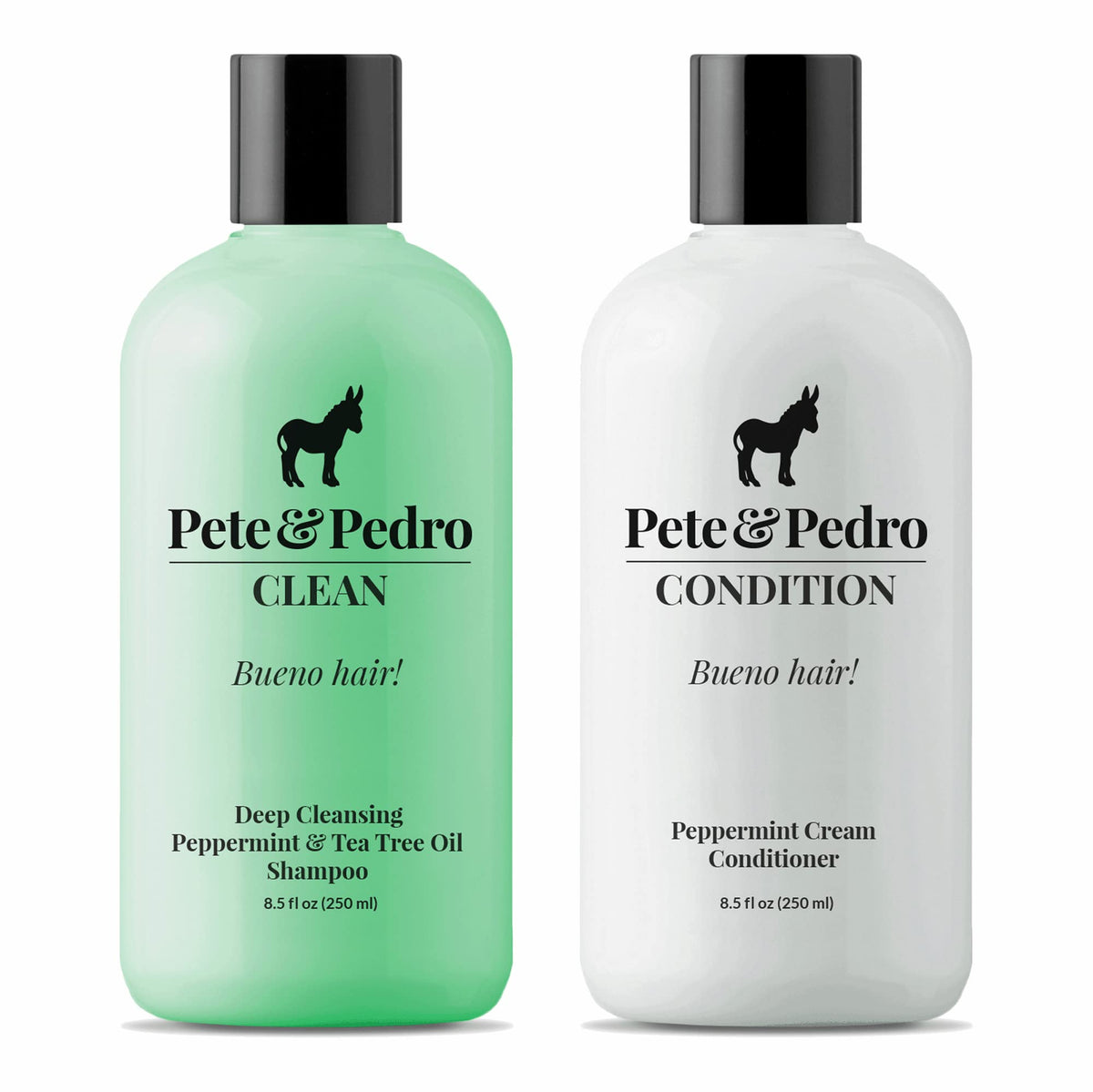 Pete & Pedro Clean Shampoo pour for refreshing daily scalp cleanse.