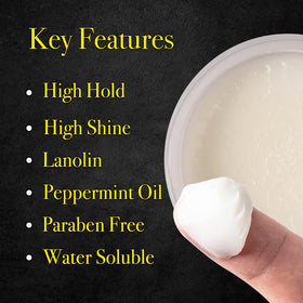 Pete & Pedro Hair Pomade hands application shows easy work-in texture and smooth finish.