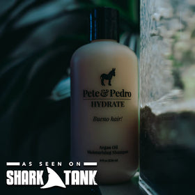 Pete & Pedro Hydrate lather shot conveys creamy foam and refreshing creamsicle scent.