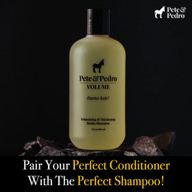 Pete & Pedro Power Conditioner cap closeup with clean, premium packaging