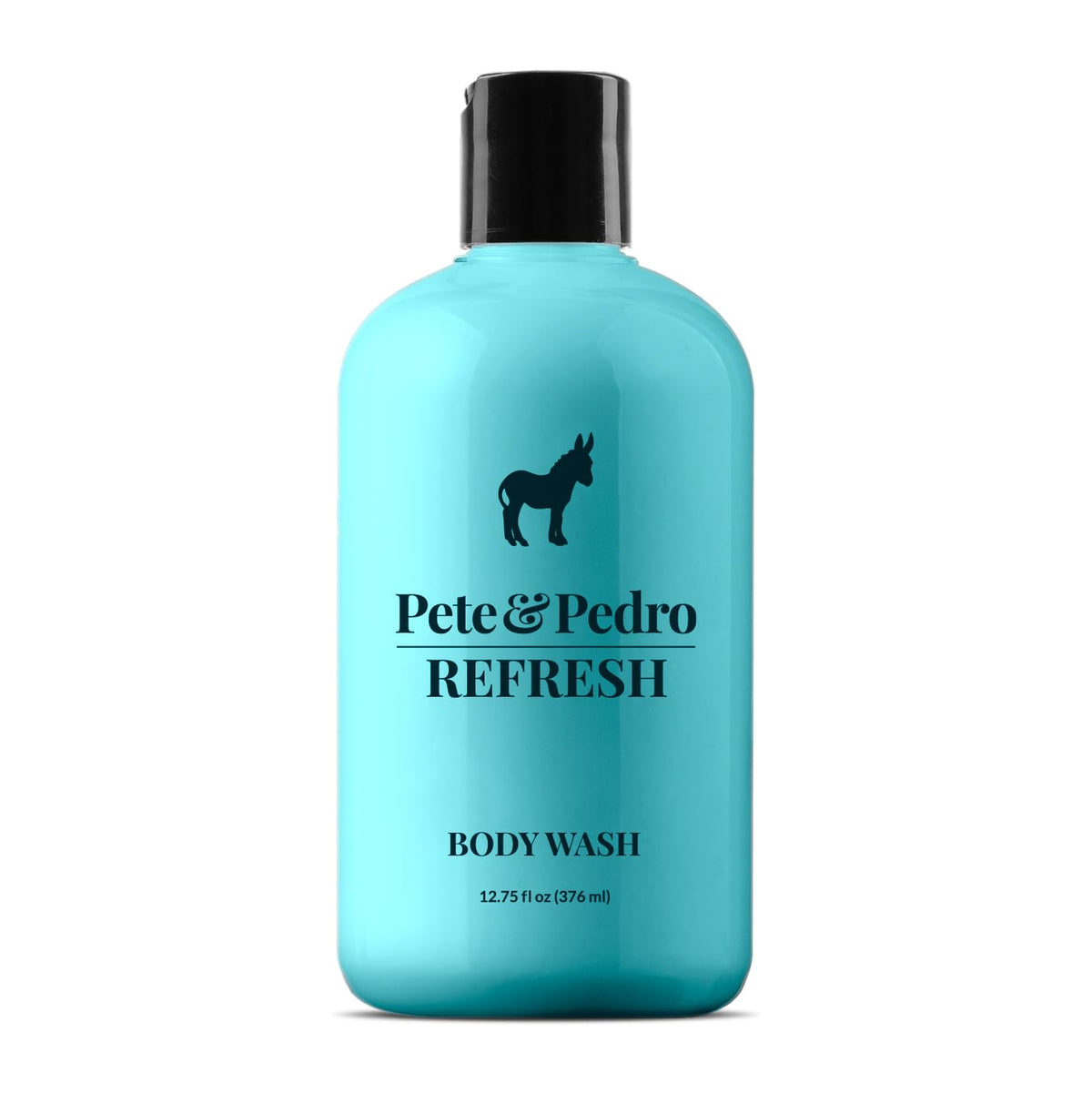 Pete & Pedro REFRESH bottle pouring for a cooling, energizing shower experience