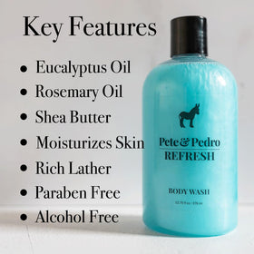 Pete & Pedro REFRESH foaming lather demonstrates deep-cleaning action