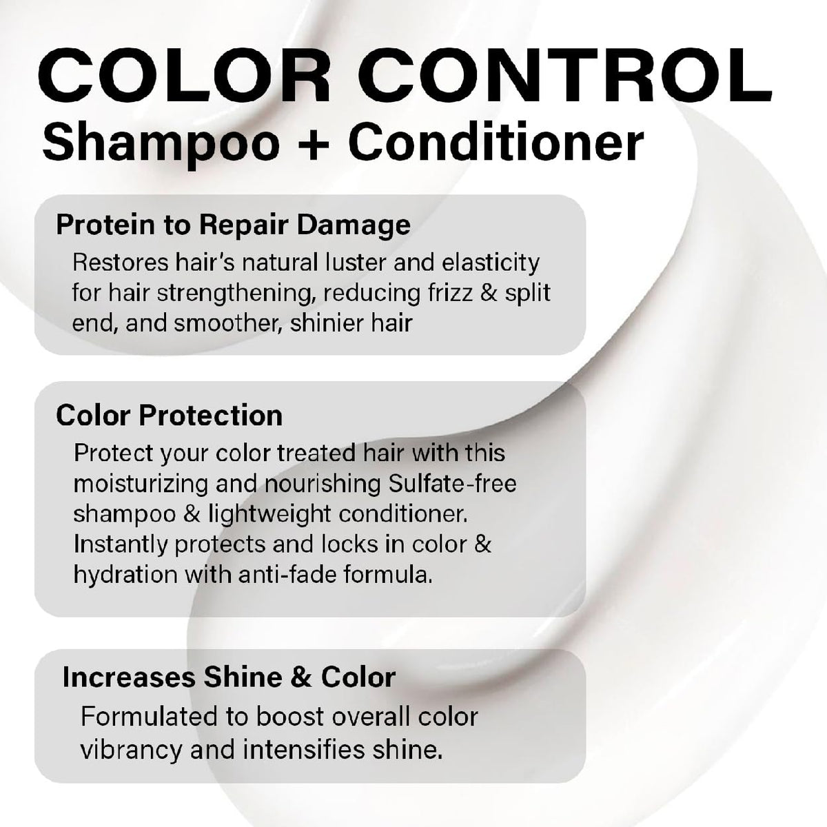 Peter Coppola Color Control close-up on keratin-focused formula.